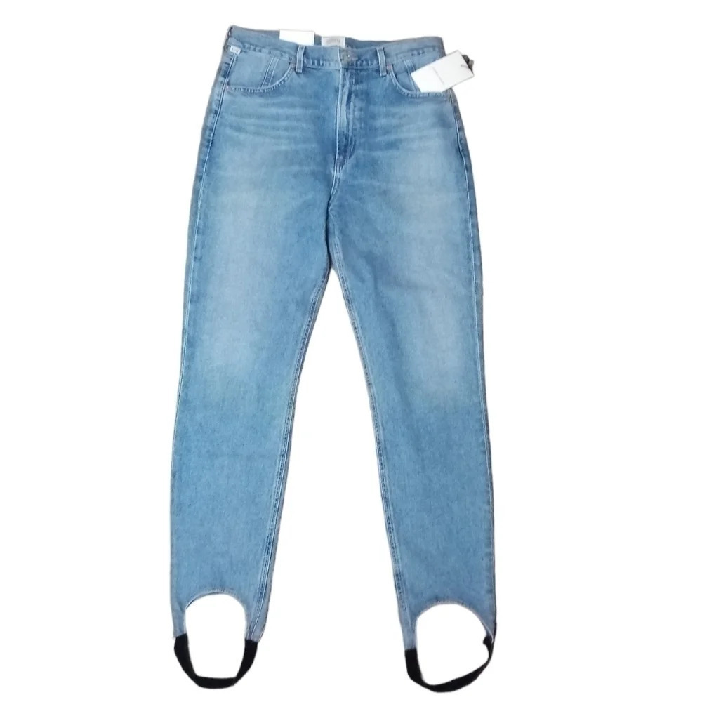 CITIZENS OF HUMANITY Valerie High Rise Tapered Stirrup Jean in Caraway
